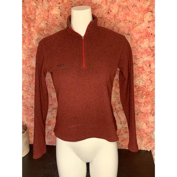 Patagonia Wine Red Small Fleece Half Zip Sweater - Picture 1 of 7